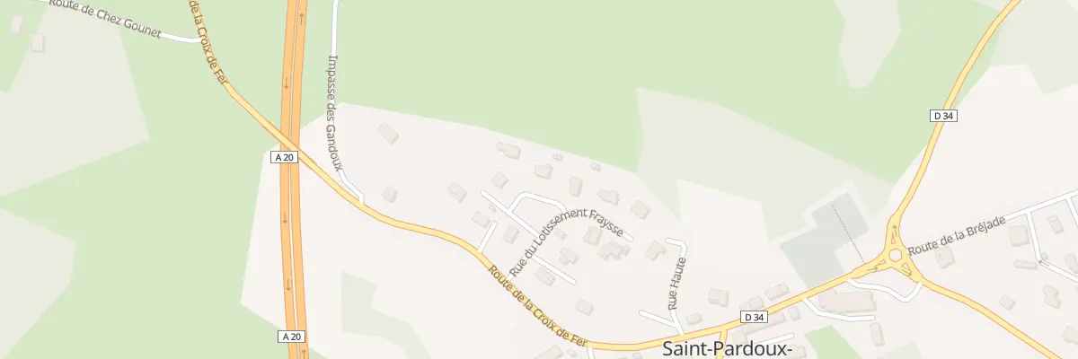 Plan du 11 Lot Fraysse à Saint-Pardoux-l’Ortigier