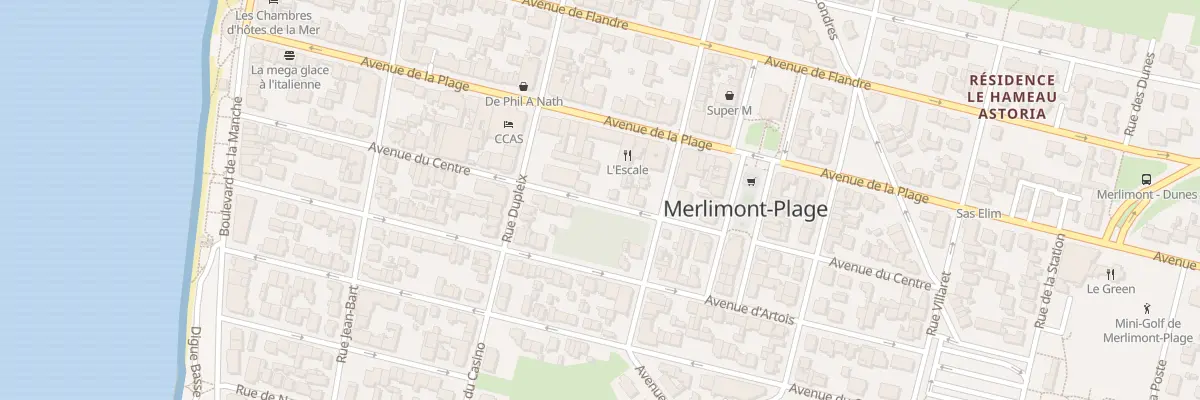 Plan du 52 Av de la Plage à Merlimont
