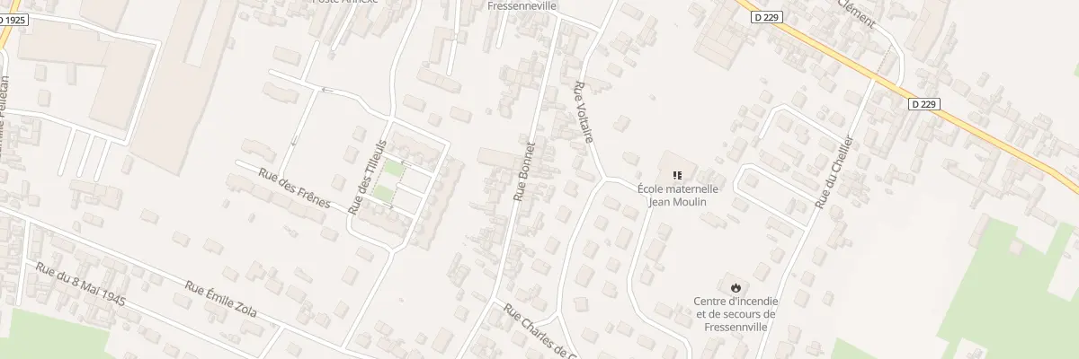 Plan du 17 Rue Bonnet à Fressenneville