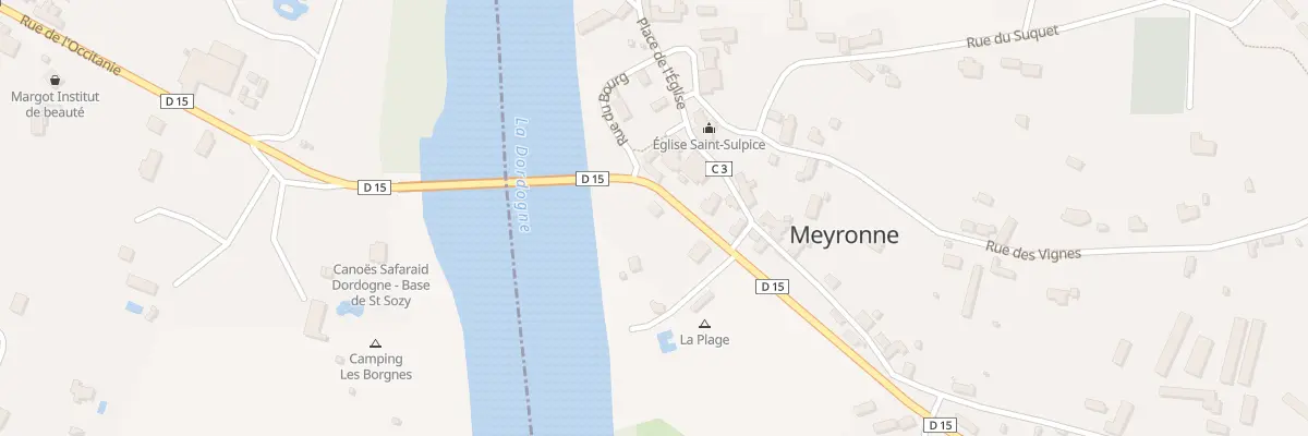 Plan du 54 Rte de la Dordogne à Meyronne