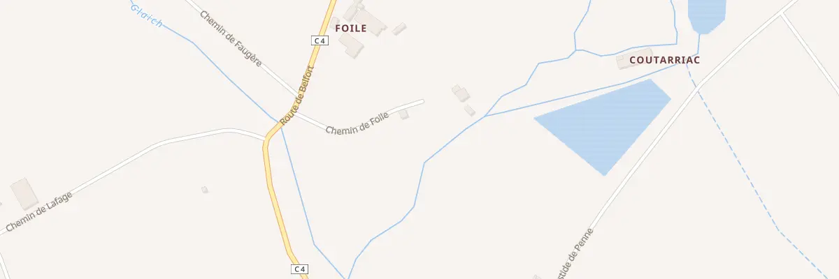 Plan du 150 Che de Foile à Lapenche