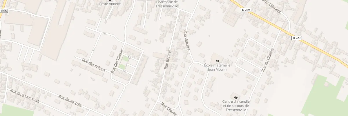 Plan du 13 Rue Bonnet à Fressenneville