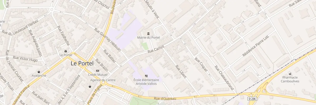 Plan du 60 Rue Carnot au Portel