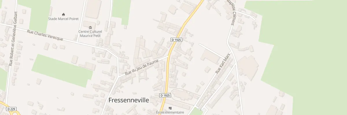 Plan du 20 Rue Roger Salengro à Fressenneville