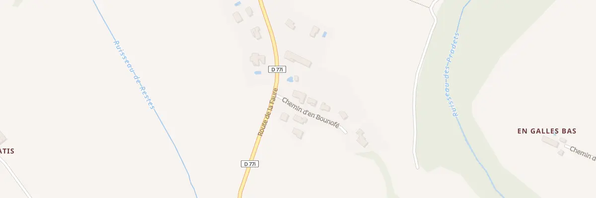 Plan du 45 Che d’En Bounofé à Gragnague