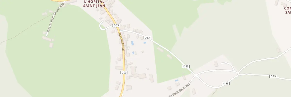 Plan du 5074F L’Hopital Saint Jean à Cressensac-Sarrazac