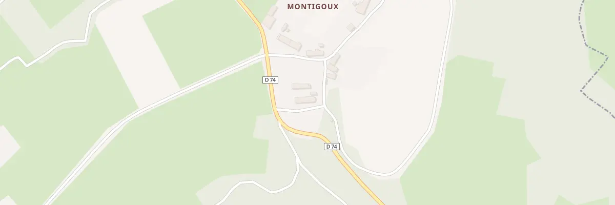 Plan du 5267 Montigoux à Fursac
