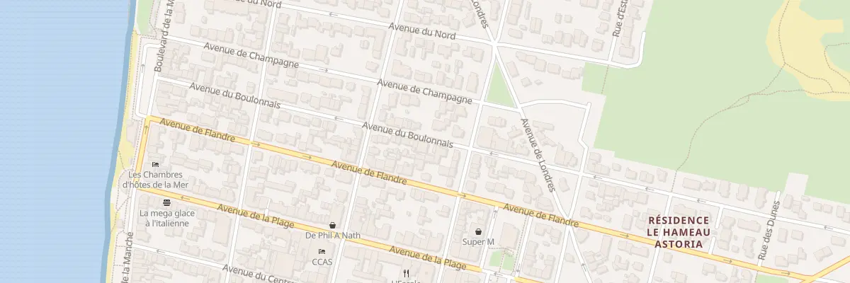 Plan du 66 Av du Boulonnais à Merlimont