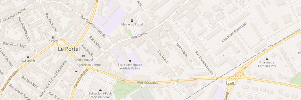 Plan du 12 Rue Libert au Portel