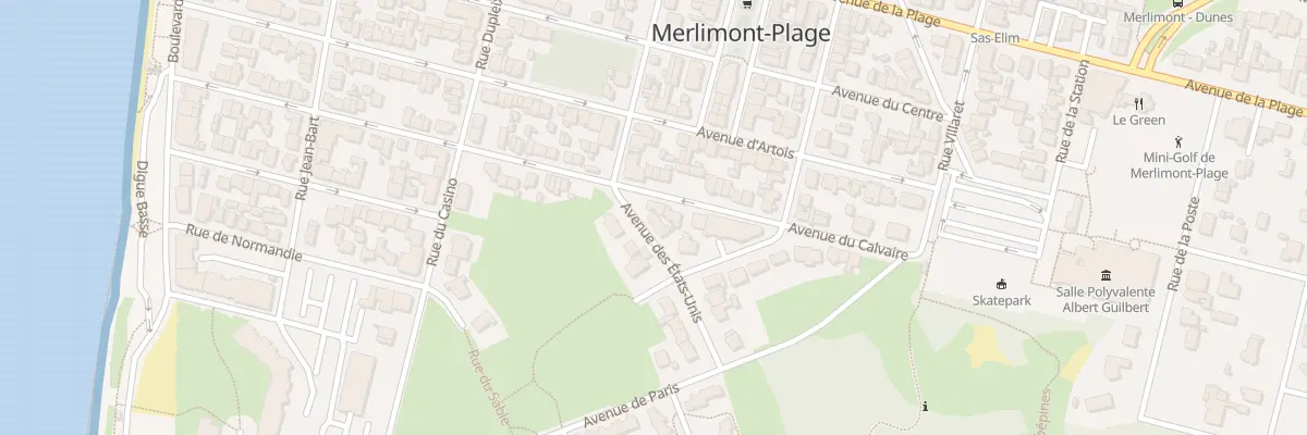 Plan du 43 Av des Etats-unis à Merlimont