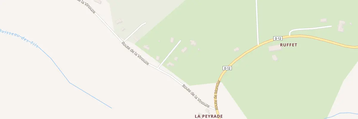 Plan du 183 Rte de la Vinouze à Montdurausse