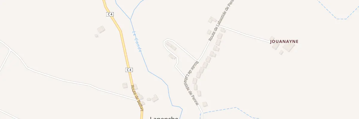 Plan du 179 Rte de Labastide de Penne à Lapenche