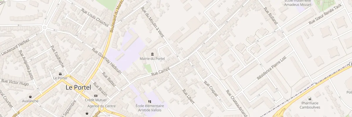 Plan du 22 Rue du Moulin a Vent au Portel