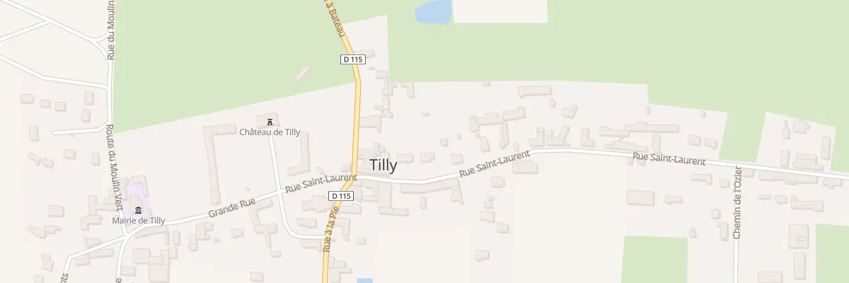Plan du 7 Rue Saint Laurent à Tilly
