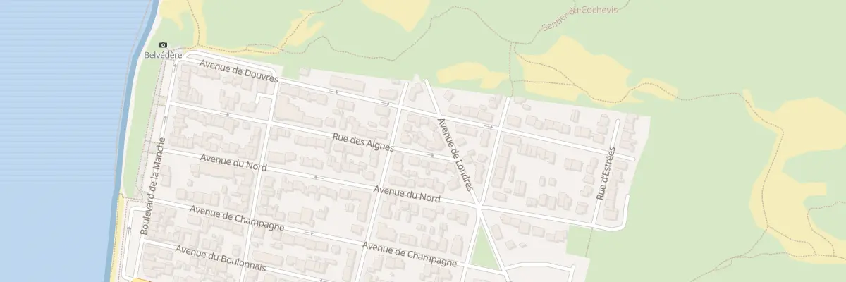Plan du 55 Rue des Algues à Merlimont