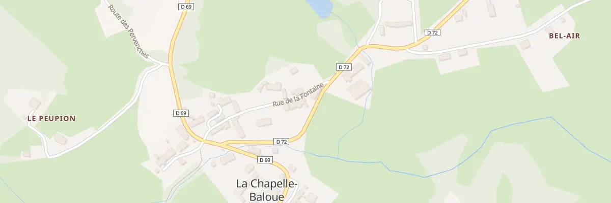 Plan du 12 Rue de la Fontaine à La Chapelle-Baloue