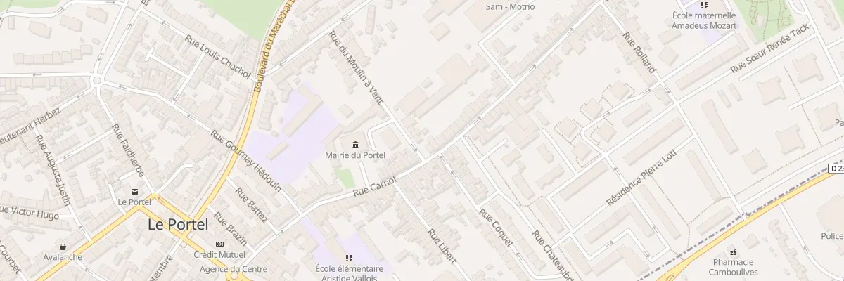 Plan du 23 Rue du Moulin a Vent au Portel