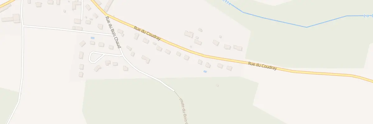 Plan du 7 Rue du Coudray à Villiers-le-Morhier
