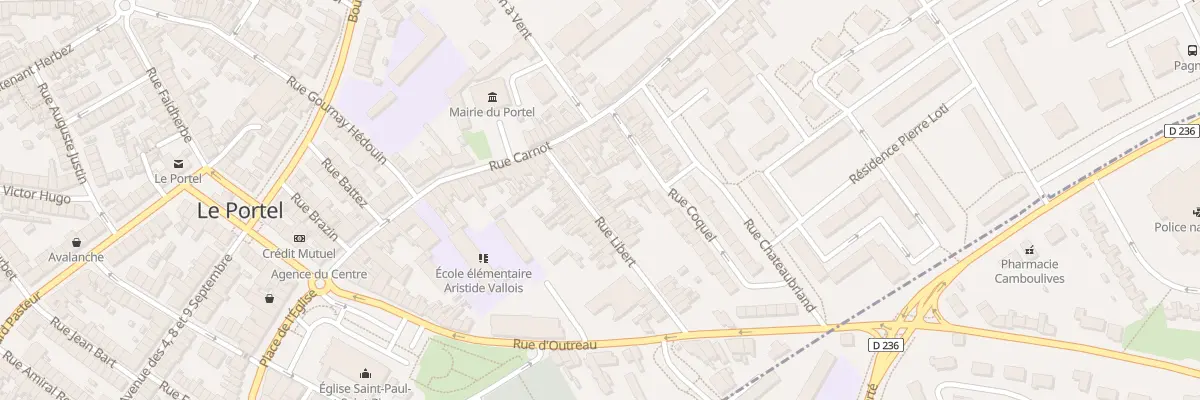Plan du 15 Rue Libert au Portel