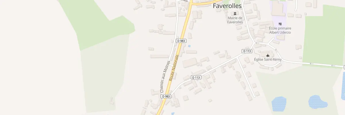 Plan du 23 Rte Nationale à Faverolles