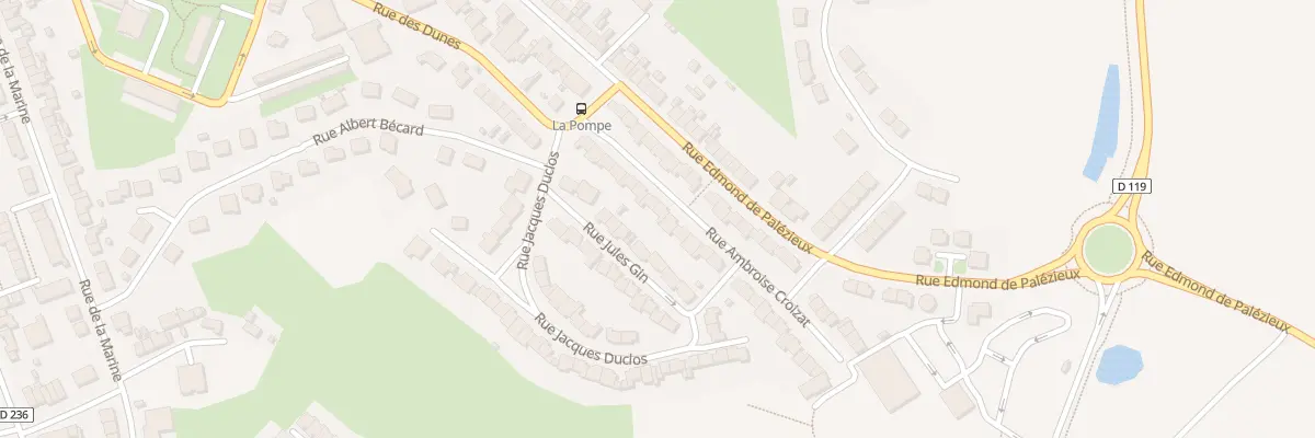 Plan du 16 Rue Ambroise Croizat à Équihen-Plage