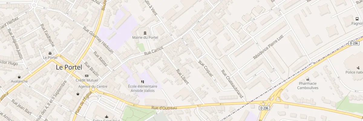 Plan du 13 Rue Libert au Portel