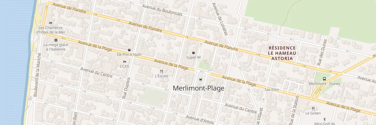 Plan du 77 Av de la Plage à Merlimont