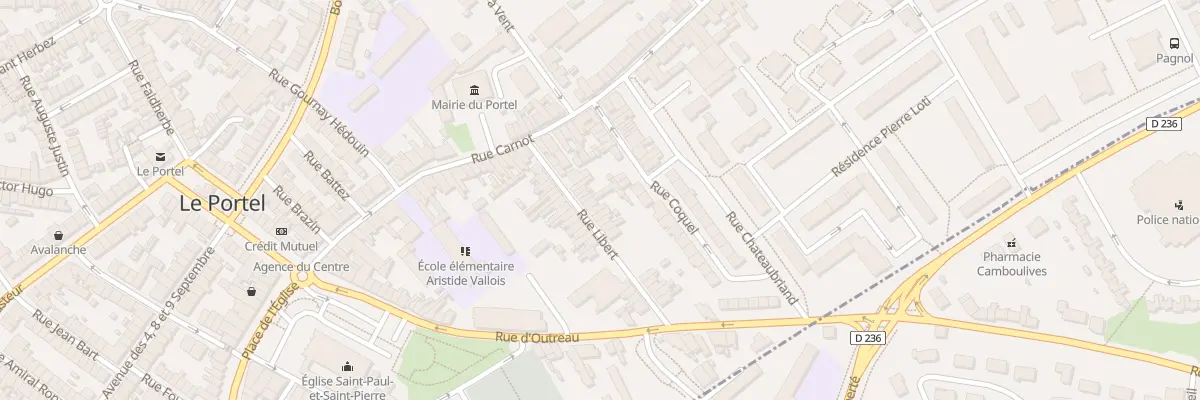 Plan du 23 Rue Libert au Portel