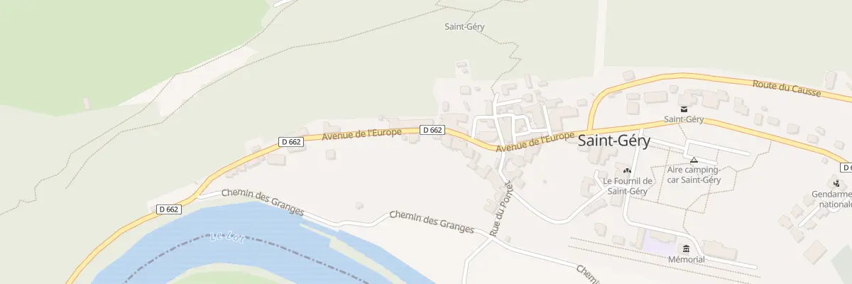 Plan du 5033 Le Bourg Saint Gery à Saint Géry-Vers
