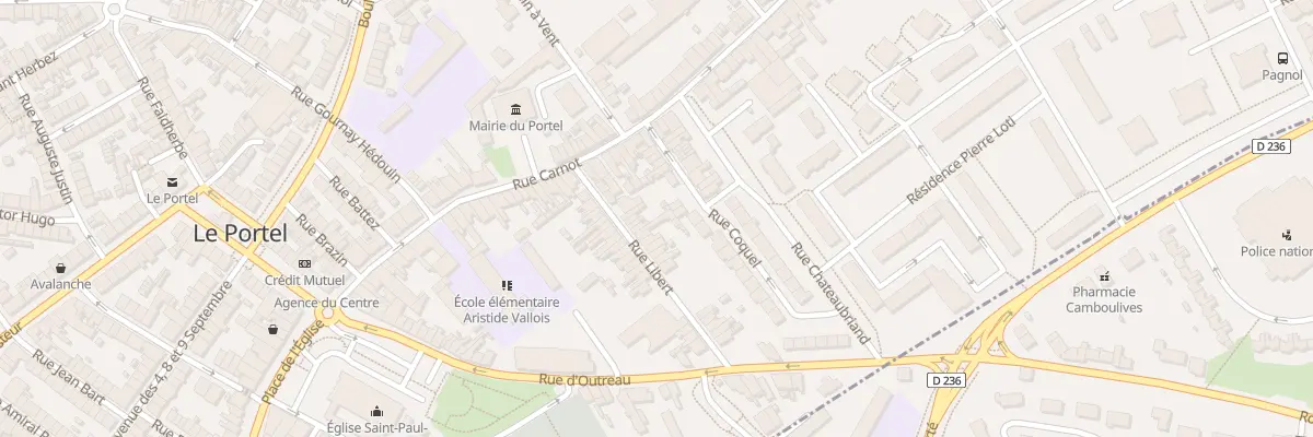Plan du 19 Rue Libert au Portel