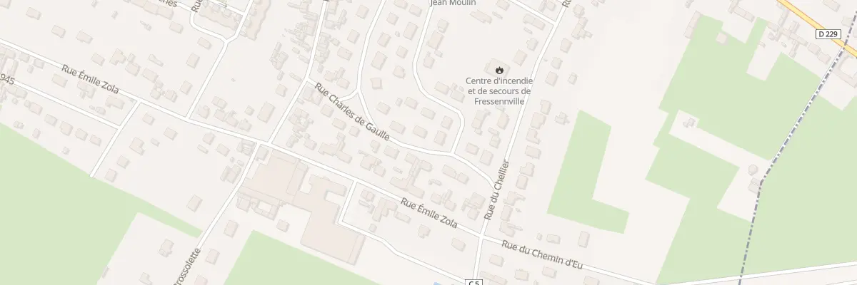 Plan du 26 Rue Jean Moulin à Fressenneville