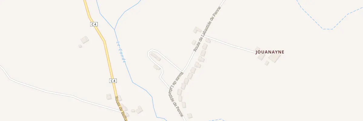 Plan du 9 Rte de Sainte Eulalie à Lapenche