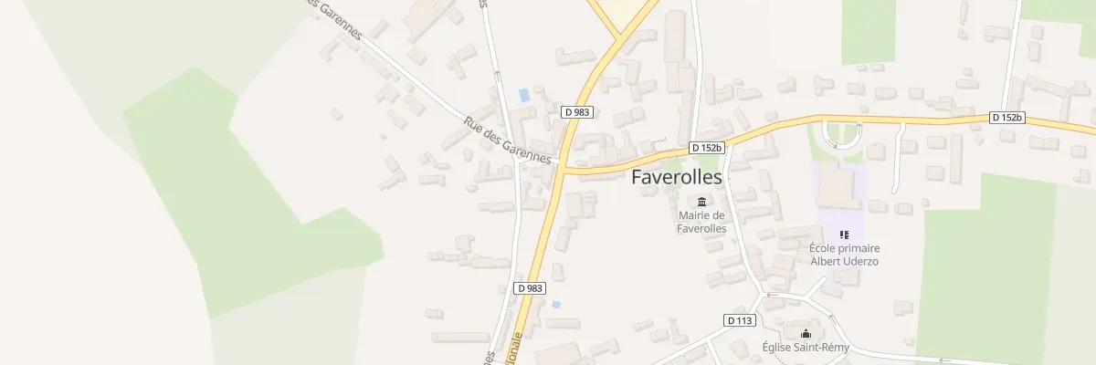 Plan du 27 Rte Nationale à Faverolles