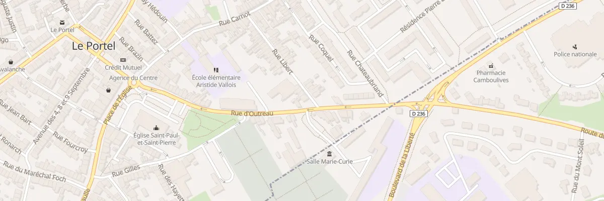 Plan du 44 Rue Libert au Portel