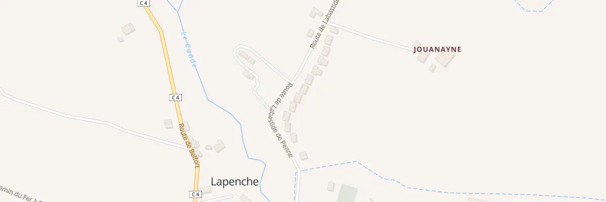Plan du 210 Rte de Labastide de Penne à Lapenche