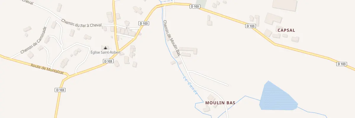 Plan du 160 Che de Moulin Bas à Lapenche