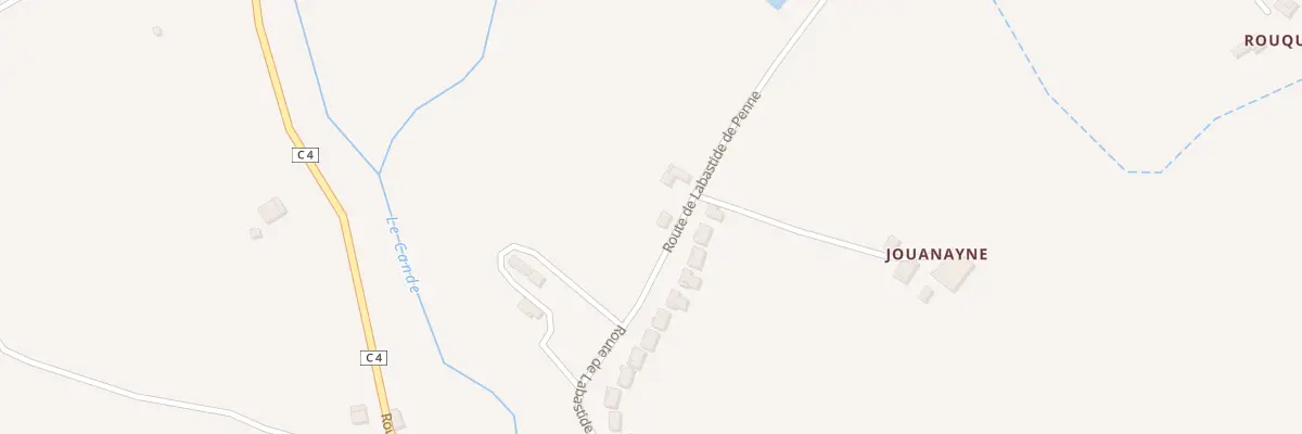 Plan du 315 Rte de Labastide de Penne à Lapenche