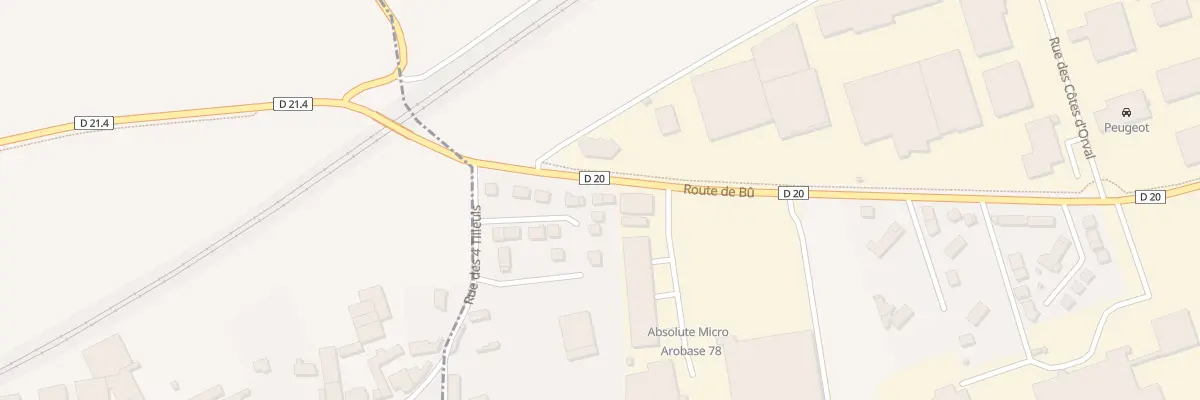 Plan du 26 Rte de Bu à Houdan