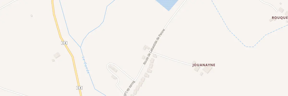 Plan du 355 Rte de Labastide de Penne à Lapenche
