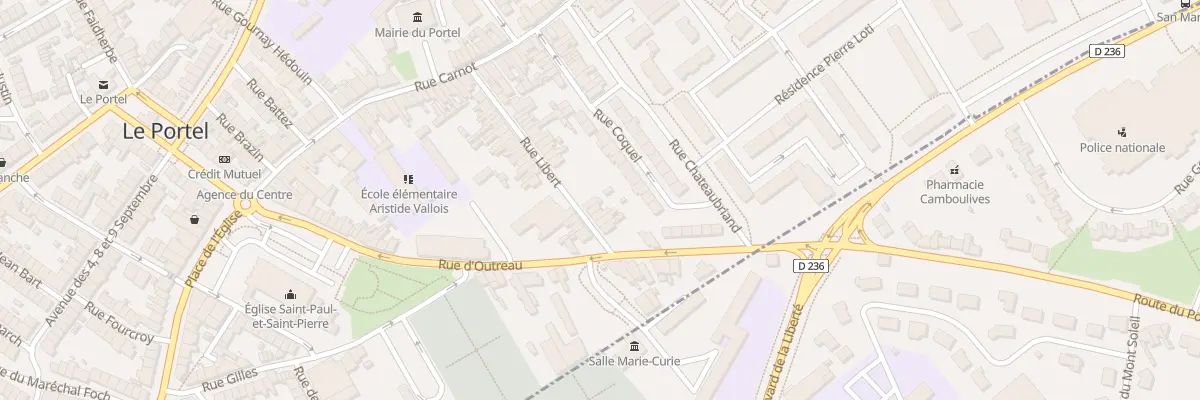 Plan du 45 Rue Libert au Portel