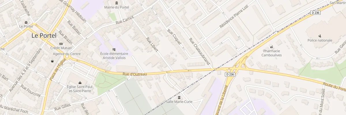 Plan du 49 Rue Libert au Portel