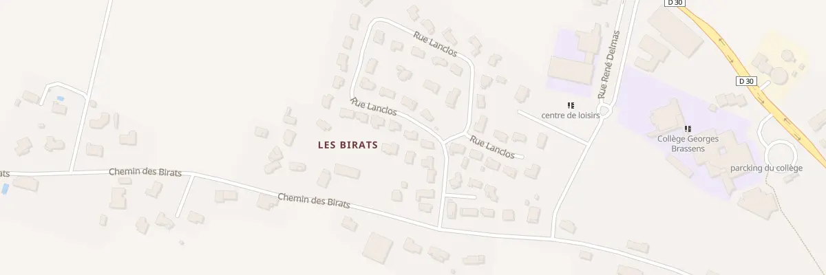 Plan du 7 Lot Lanclos à Montastruc-la-Conseillère
