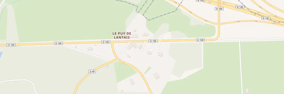 Plan du 3 Le Puy de Lantais à Lizières