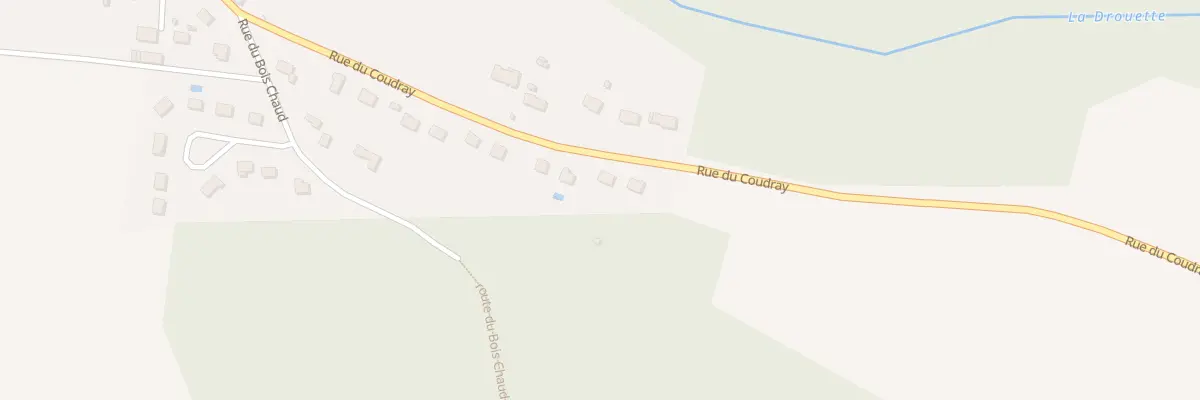 Plan du 13 Rue du Coudray à Villiers-le-Morhier