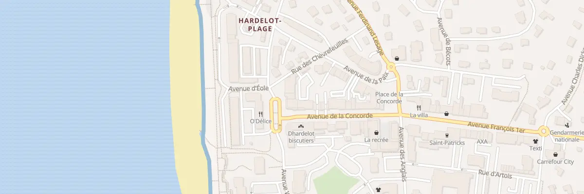 Plan du 22 Av de la Concorde à Neufchâtel-Hardelot