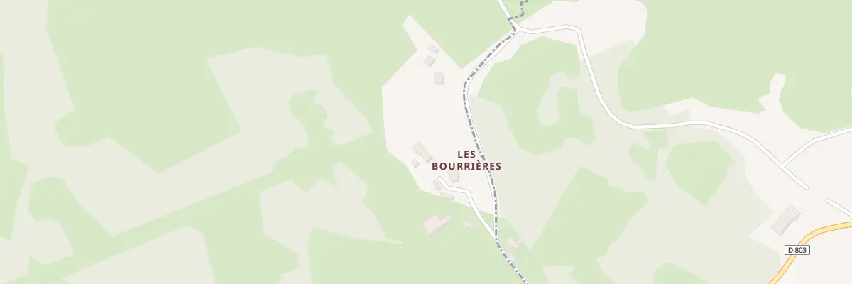 Plan du 5137 Les Bourieres à Baladou