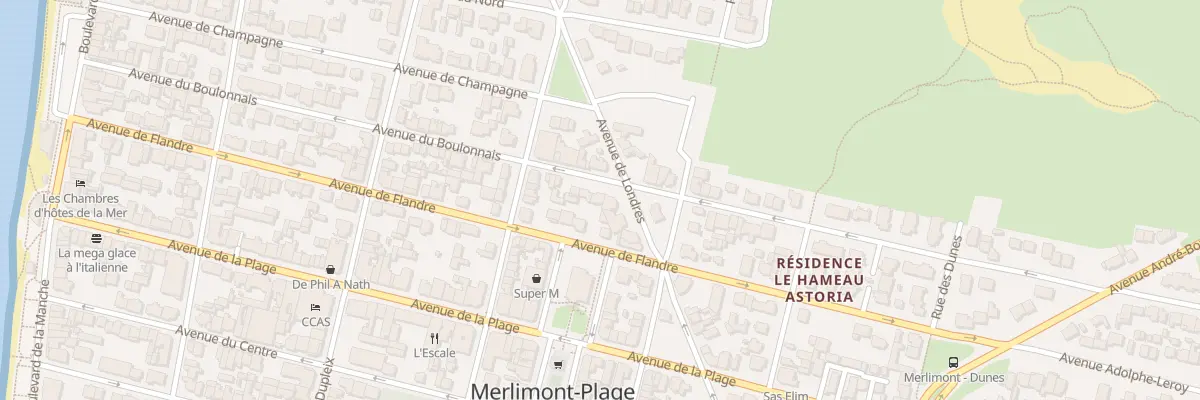 Plan du 98 Av du Boulonnais à Merlimont