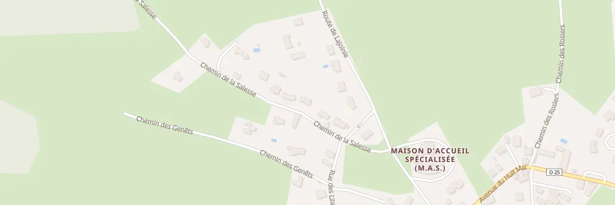 Plan du 8 Chem De La Salesse à Sainte-Féréole