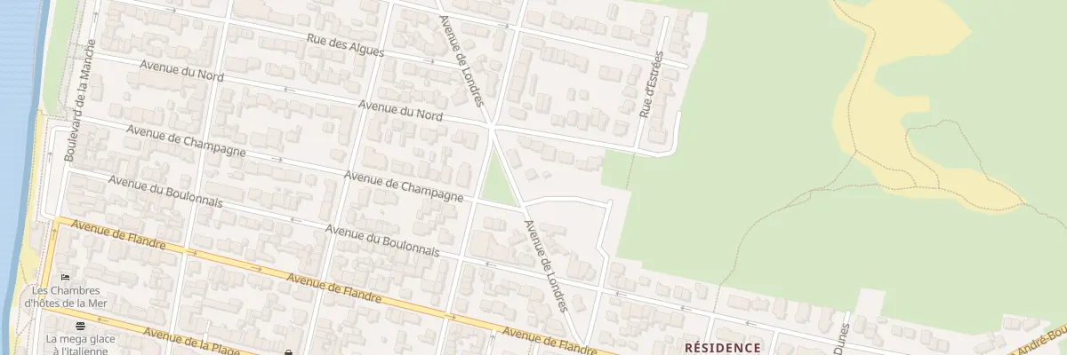 Plan du 42 Av de Londres à Merlimont