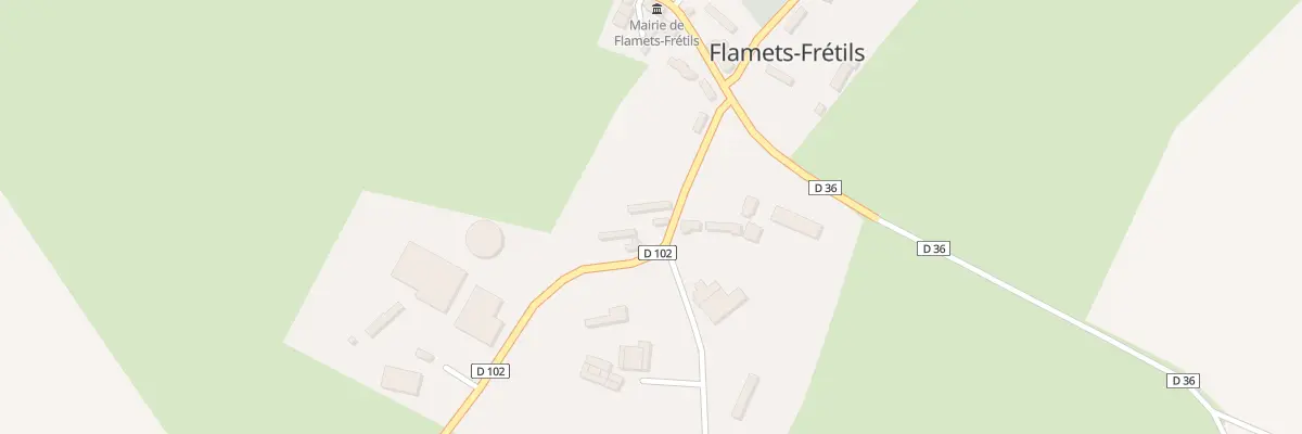 Plan du 8 Rte de Beaussault à Flamets-Frétils